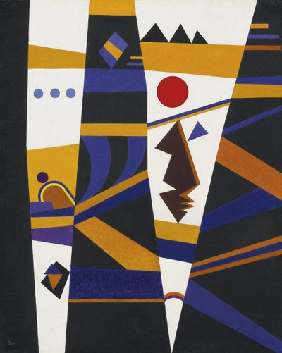Binding av Kandinsky, Wassily Vasilyevich (1866-1944). Olje på lerret, størrelse: 70x60 av Wassily Kandinsky