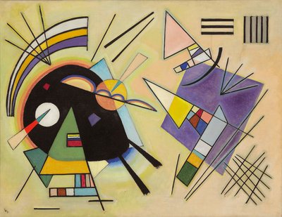 svart og fiolett; Svart og fiolett av Wassily Kandinsky