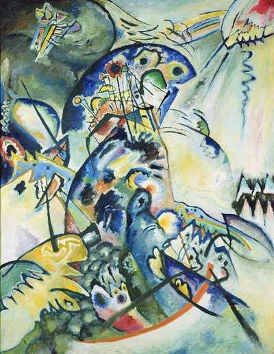 Blue Comb, 1917 av Wassily Kandinsky