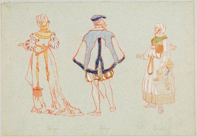Byborgere og bønders drakter på 1500-tallet av Wassily Kandinsky