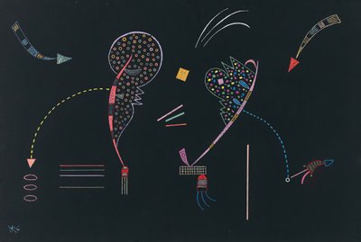 To kyster, 1938. av Wassily Kandinsky
