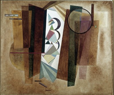 Utvikling i brunt - maleri av Wassily Kandinsky