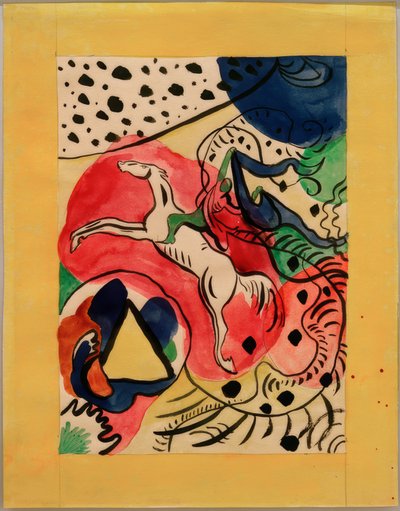 Design for omslaget til Almanac Der Blaue Reiter av Wassily Kandinsky