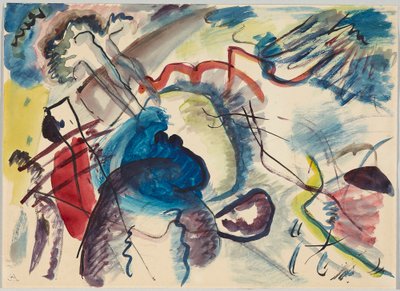 Utkast til "Bilde med hvit kant" av Wassily Kandinsky