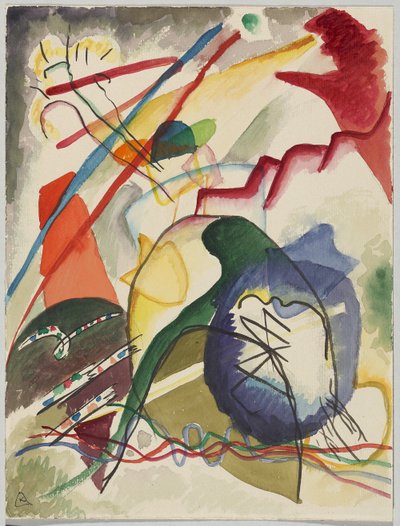 Utkast til "Bilde med hvit kant" av Wassily Kandinsky