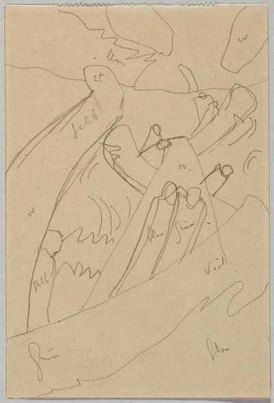 Utkast til "Improvisasjon 7" av Wassily Kandinsky
