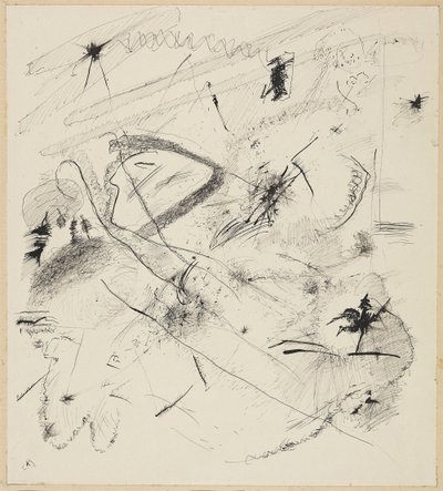 Utkast til "Black Lines" av Wassily Kandinsky