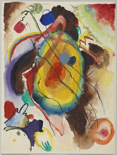 Design for et veggmaleri for Edwin R. Campbell av Wassily Kandinsky