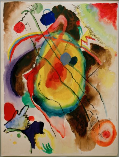 Design for et veggmaleri for Edwin R. Campbell av Wassily Kandinsky
