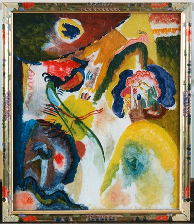 Glassmaleri med svane av Wassily Kandinsky