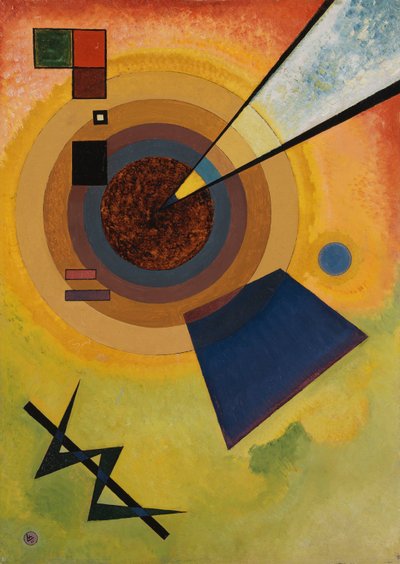 Grønn og rød av Wassily Kandinsky
