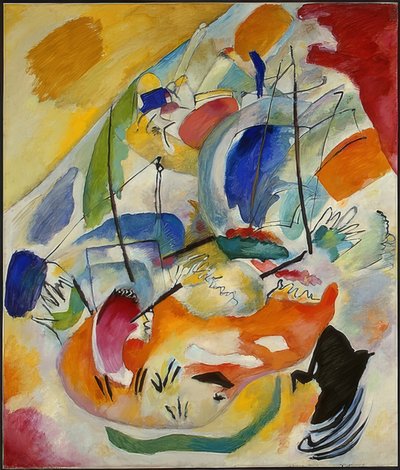 Improvisasjon 31 (sjøkamp). 1913 av Wassily Kandinsky