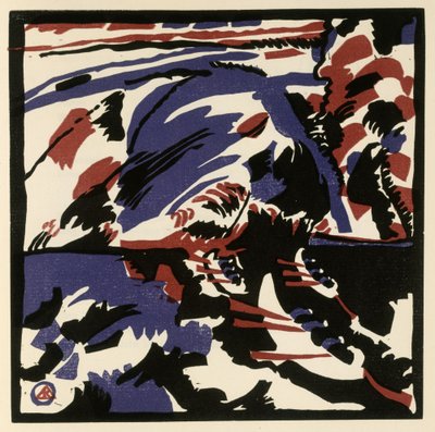 Kahnfahrt (Blatt 28 aus: "Klänge") av Wassily Kandinsky