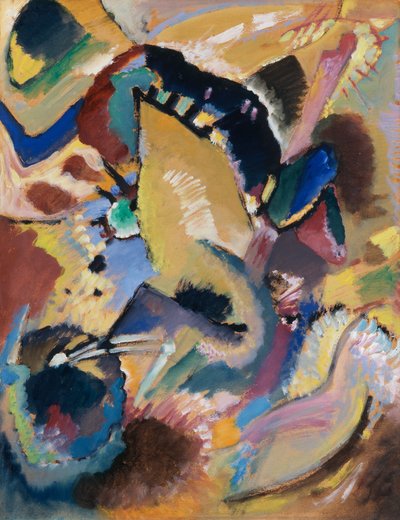 Liten studie til et veggmaleri for Campbell I, Høst II (?), 1914 av Wassily Kandinsky