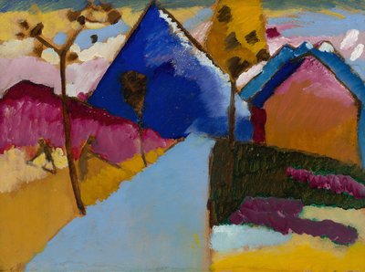 Kochel, Straight Street, 1909. av Wassily Kandinsky