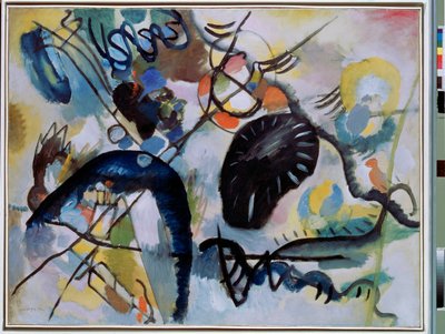 ""The Black Spot"" Maleri av Vassily Kandinsky (eller Wassily Kandinski eller Kandinskij av Wassily Kandinsky