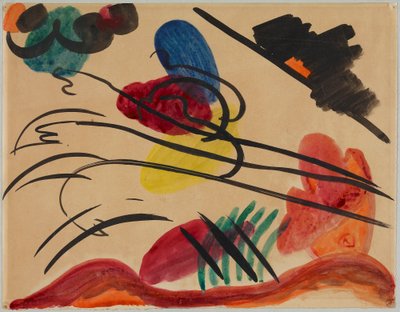 Med tre ryttere av Wassily Kandinsky