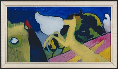 Med en gul hest av Wassily Kandinsky