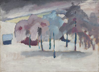 Murnau - trær i snøen av Wassily Kandinsky