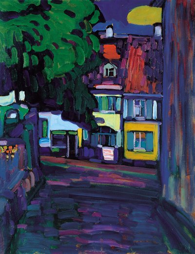 Murnau, Hus i Obermarkt, 1908 av Wassily Kandinsky