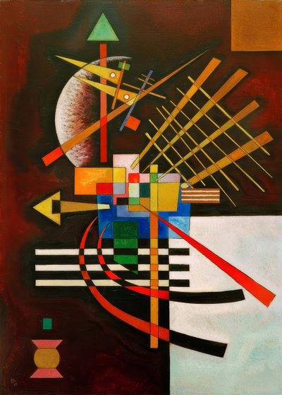 Over og venstre av Wassily Kandinsky