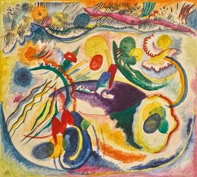 Om temaet den siste dommen, 1913. av Wassily Kandinsky