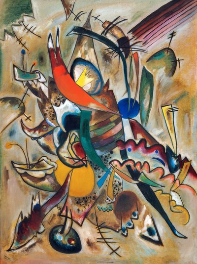 Maling med punkter av Wassily Kandinsky