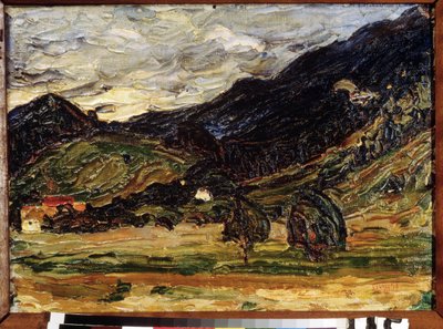 ""Landskap"" Maleri av Vassily Kandinsky (eller Wassily Kandinsky eller Kandinskyj av Wassily Kandinsky