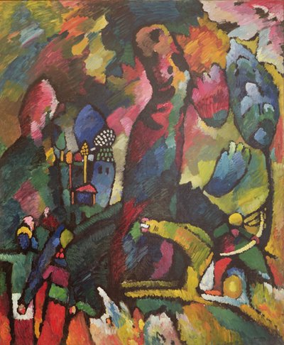 Bilde med en bueskytter, 1909 av Wassily Kandinsky