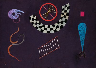 Bånd med firkanter, av Wassily Kandinsky (1866-1944) av Wassily Kandinsky