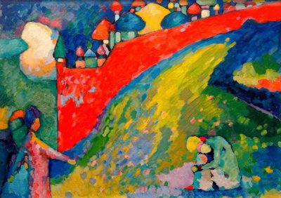 Rød vegg (kupler) av Wassily Kandinsky