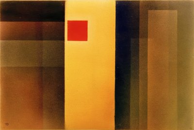 Rød firkant av Wassily Kandinsky