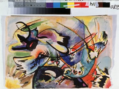 ""Rød og svart"" Maleri av Vassily Kandinsky (eller Wassily Kandinski eller Kandinskij av Wassily Kandinsky