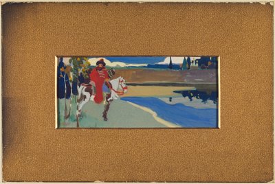 russisk rytter av Wassily Kandinsky