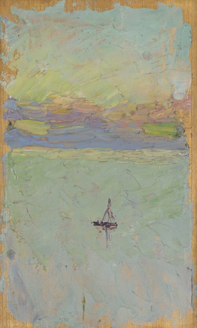 seilbåt på sjøen av Wassily Kandinsky