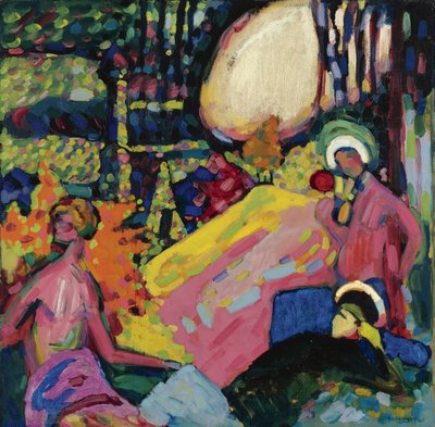 ""Hvit lyd"" Maleri av Vassily Kandinsky (eller Wassily Kandinsky eller Kandinskyj av Wassily Kandinsky