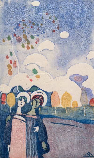 To jenter av Wassily Kandinsky