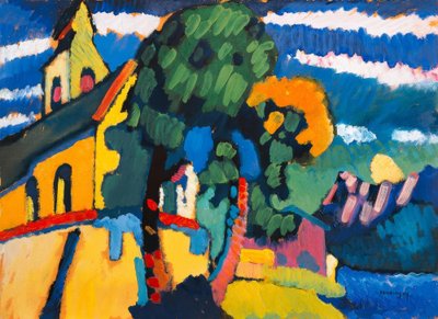 Landsbykirken i Riegsee av Wassily Kandinsky