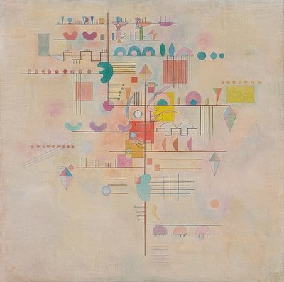 Zarter Aufstieg (Grasiøs stigning). 1934 av Wassily Kandinsky