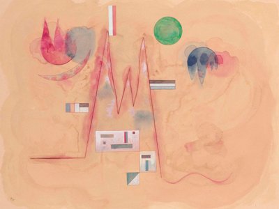 Zigzag in Weich Zigzag entourage mou, 1933. av Wassily Kandinsky