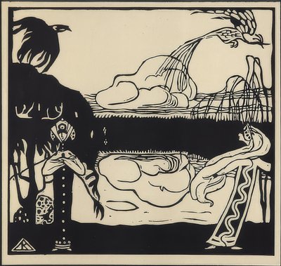 To fugler. 1907 av Wassily Kandinsky