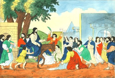 Kristi inntog i Jerusalem, 1800-tallet av Weenix