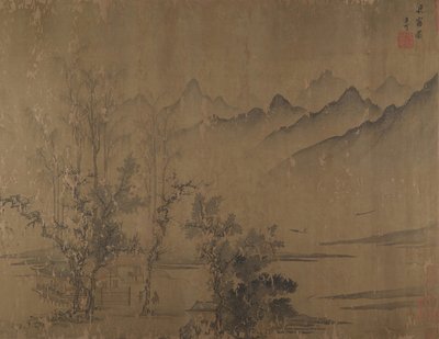 Rosenrød solnedgang, 1500-tallet. av Wen Tong