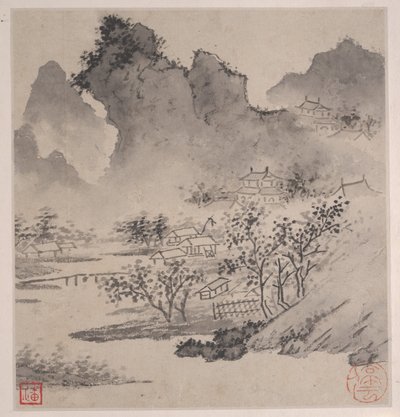 Åtte sanger fra elvene Xiao og Xiang. av Wen Zhengming