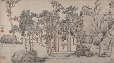 Cassia Grove Studio, ca. 1532. av Wen Zhengming