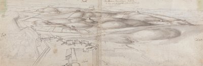 Utsikt fra Peterborough Tower i Tangier av Wenceslaus Hollar