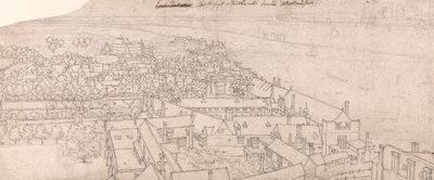 En utsikt fra St. Mary's, Southwark, med utsikt mot Westminster av Wenceslaus Hollar