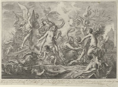 Allegori om freden i Westfalen, 1648 av Wenceslaus Hollar