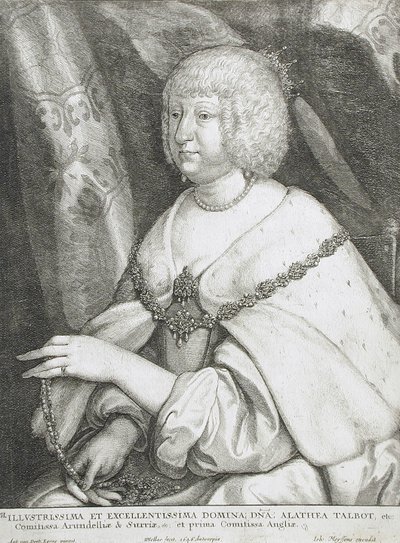 Althea Talbot, Lady Arundel av Wenceslaus Hollar