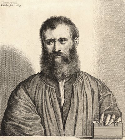 Altoviti, eller av huset. Tilstand 3 av Wenceslaus Hollar